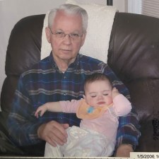 Student and grandfather.