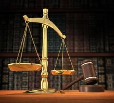 justice scales and gavel